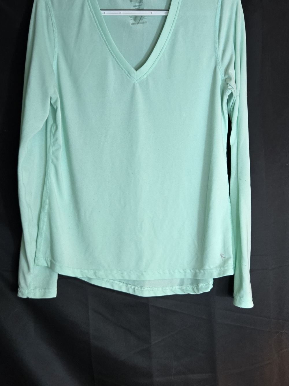 Women’s V-Neck Long Sleeve Top - Mint Green #495